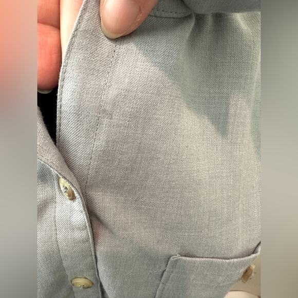 THE NORTH FACE Women’s Button Up Shirt Gray Long Sleeve Outdoor Casual Top | XL - Picture 8 of 8